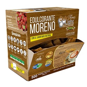DULCILIGHT CANNA DA ZUCCHERO NATURALE 500 + 100 di Regalo totale 600 Bustines, DOLCIFICANTE GRANULATO, Categoria Gourmet, CON IL