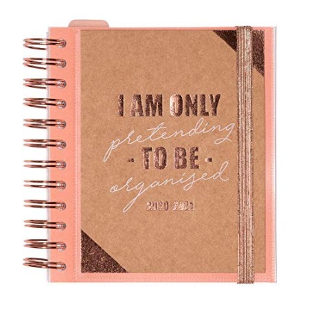 Diario Scuola Giornaliero 2020/2021 Kraft, 11 mesi, daily planner, 14x16 cm