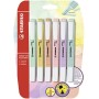 Evidenziatore - STABILO swing cool Pastel - Pack da 6 - Colori assortiti