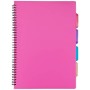 Tiger - Quaderno ad anelli in formato A4, con copertina in plastica, Colori assortiti