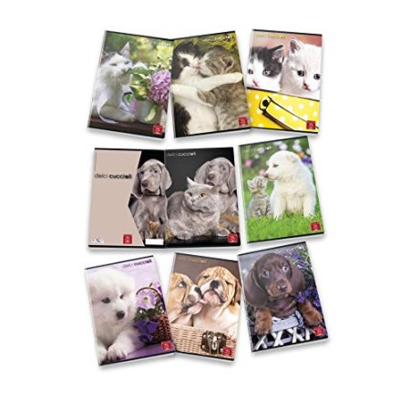 Conf. 10 pz. Maxi Quaderni A4 DOLCI CUCCIOLI 02302924F