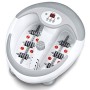 Beurer FB 50 Pediluvio, con Idromassaggio Plantare e Riscaldamento dell’Acqua in 5 Livelli, Bianco/Grigio