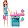 Barbie Set di Arredamenti da Interno, con Lavastoviglie, Sportello Funzionante e Cestello Estraibile, Piatti e Accessori per Il 