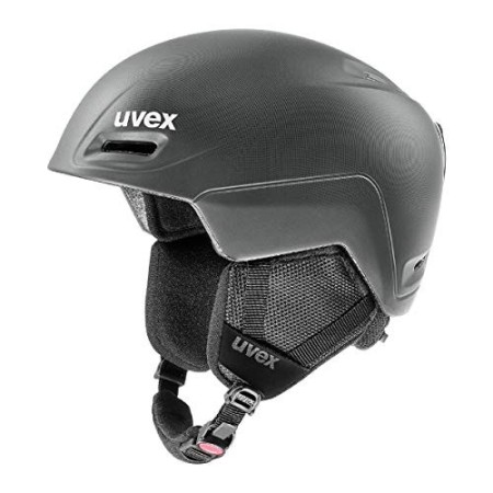 uvex jimm, Casco da Sci Unisex Adulto, Black-Anthracite Mat, 59-61 cm