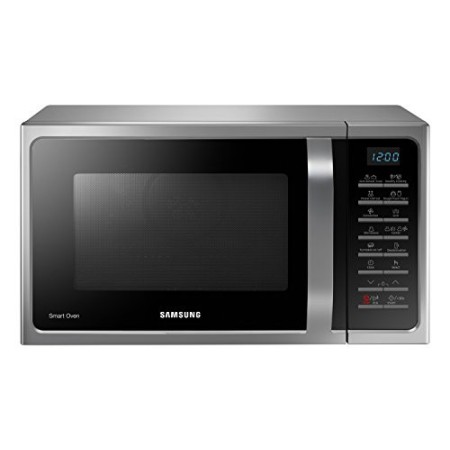 Samsung MC28H5015AS Forno Microonde Grill Combinato, 28 Litri, SmartOven, 900 W, Grill 1500 W, 51.7 x 31 x 47.6 cm, Argento