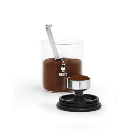 Bialetti Barattolo Moka per caffè da 250 g (con Tappo), Vetro