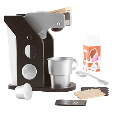Kidkraft 63379 espresso - Set Macchina per espresso Giocattolo, con Accessori, per Bambini, Marrone