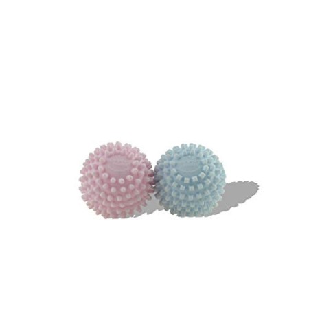 Meliconi, BucatoSoft asciugatrice per ammorbidire e ridurre Tempi di Asciugatura, 2 Palline, Rosa e Azzurro, s