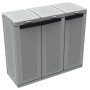 Terry 9714403 Ecocab Contenitori, Grigio, 102x39x88,7 cm