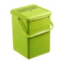Rotho Bio Secchio per compost 9l con filtro a carbone attivo nel coperchio, Plastica PP senza BPA, Verde, 9l 23.0 x 22.5 x 27.5 