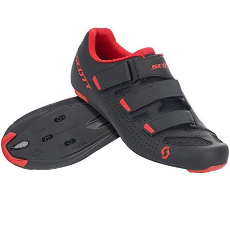 SCOTT 275885, Scarpa Ciclismo Uomo, Black/Red, 44.0