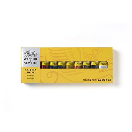 Winsor & Newton Colori Acrilici Galeria - Set di 10 Tubi da 60ml