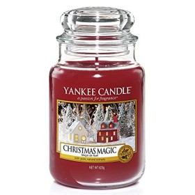 Yankee Candle Candela profumata in giara grande | Magia natalizia | Durata Fino a 150 Ore