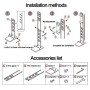 KEESIN Cordless aspirapolvere Supporto di memorizzazione Staffa Gancio per Dyson V6 V7 V8 V10 V11 DC30 DC31 DC34 DC35 DC58 DC59 