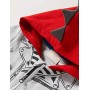 Chicco Cardigan con Cappuccio, Rosso e Grigio, 098 Bambino