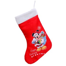 Ciao- Calza Natale Disney Mickey, Rosso, M, 90911