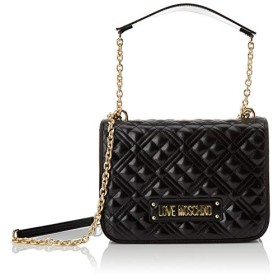 Love Moschino Jc4201pp0a, Borsa a Tracolla Donna, Nero (Black Quilted), 9x19x26 cm (W x H x L)