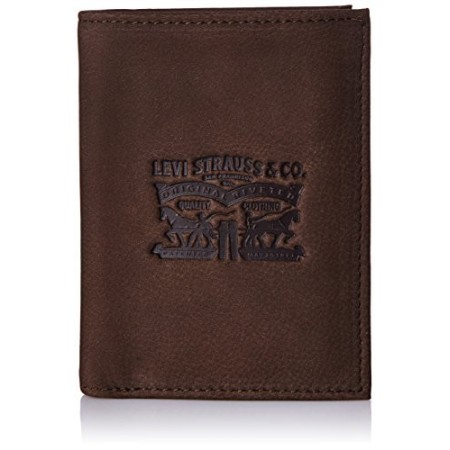 Levi's Vintage Two Horse Vertical, Portamonete Uomo, Marrone (Dark Brown), 2x13x10 Centimeters (W x H x L)