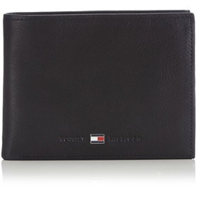 Tommy Hilfiger Johnson Cc And Coin Pocket Porta carte di credito, 75 cm, Nero