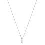 Swarovski Pendente Attract Trilogy Round, Bianco, Placcatura Rodio