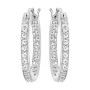 Swarovski Orecchini Sommerset, Bianco, Placcatura Rodio