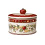 Villeroy & Boch Winter Bakery Delight Scatola Pasticceria, Porcellana, Bianco/Rosso, Mezzo