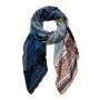 Desigual Foul_Patch Night Bright Sciarpa di Moda, Blue, U Donna