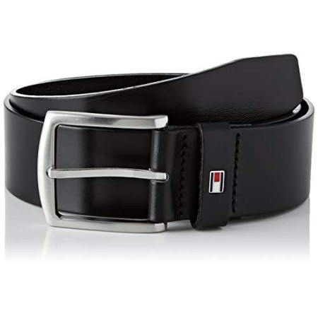 Tommy Hilfiger New Denton Belt 4.0 Cintura, Nero (Black 090), 110 Uomo