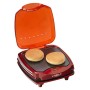 Ariete 185 Party Time – Macchina per hamburger, 1200 W, doppia piastra antiaderente, colore: rosso