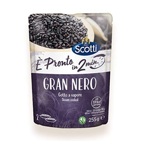 Riso Scotti - Rapid Gran Nero È Pronto in 2' - Riso Nero Cotto al Vapore - 255 gr