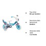 Disney - Bicicletta 12" Frozen (Frozen) dotata di 2 freni, cestino anteriore e porta bambola posteriore + 2 stabilizzatori rimov