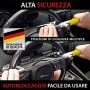 Warrior WA839Y Antifurto Bloccasterzo Alta Sicurezza Blocca Volante 3 Chiavi, Universale Auto SUV Furgone Camper, Martello Emerg