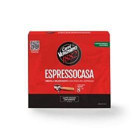 Caffè Vergnano 1882 Caffè Macinato Espressocasa - 8 confezioni da 500 gr (totale 4 Kg)