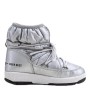 Moon-boot Jr Girl Low Nylon WP, Stivali da Neve Bambini e Ragazzi, Argento (Argento 002), 37 EU