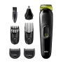 Braun MGK3221 Tagliacapelli Regolabarba Uomo, Lame Di Lunga Durata, Con Rifinitore Naso/Orecchie E 5 Accessori, Confezione Con 8