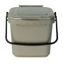 All-Green, 7L compostiera con Guida al compostaggio, Grigio Argento