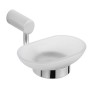 OGOMONDO Porta Sapone Saponetta a Parete Piattino Ovale da Bagno Magnolia Ottone Cromato Accessori Alta QualitÃ