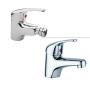 Ogomondo Miscelatore Rubinetto Bidet + Miscelatore Lavabo Cromato Bagno