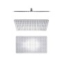 Soffione Doccia Rettangolare Acciaio Inox 2 Mm Spessore Effetto Pioggia Varie Misure Bagno