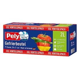 pely 8672-Sacchetti Freezer, Confezione da 75, 2 l