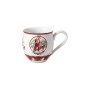 Villeroy & Boch Toy's Fantasy Tazza Jumbo Babbo Natale con Animali della Foresta, Porcellana, Multicolore, 0,53 l