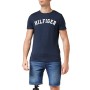 Tommy Hilfiger SS Tee Logo Maglietta, Blu (Navy Blazer 416), Small Uomo
