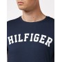 Tommy Hilfiger SS Tee Logo Maglietta, Blu (Navy Blazer 416), Small Uomo