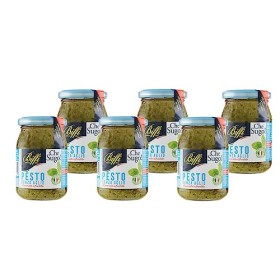 Biffi - Pesto Senz'Aglio con Basilico Genovese DOP 190g - Multipack (6x190g)