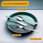 Velaze - 30 Pezzi Set Posate in Acciaio Inox 18/10, Set Servizio Posate per 6 Persone, 6 Forchette, 6 Cucchiai, 6 Coltelli, 6 Cu