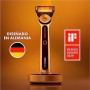 Gillette Labs Heated Razor Rasoio Riscaldato da Uomo + 2 Lamette di Ricarica, Kit da Viaggio, Regalo