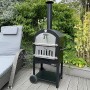KuKoo - Forno Multifunzione a Carbonella per Pizza da Esterni Giardino Vialetto e Balcone Carne e Pesce in Acciaio Con Pala per 