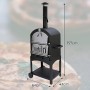 KuKoo - Forno Multifunzione a Carbonella per Pizza da Esterni Giardino Vialetto e Balcone Carne e Pesce in Acciaio Con Pala per 
