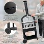 KuKoo - Forno Multifunzione a Carbonella per Pizza da Esterni Giardino Vialetto e Balcone Carne e Pesce in Acciaio Con Pala per 