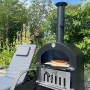 KuKoo - Forno Multifunzione a Carbonella per Pizza da Esterni Giardino Vialetto e Balcone Carne e Pesce in Acciaio Con Pala per 
